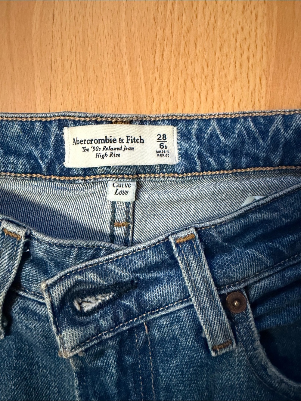 Abercrombie & Fitch Women's Curve Love 90s relaxed Jean, high rise - 6, short - Picture 2 of 3
